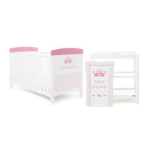 Obaby Grace Inspire Little Princess Cot Bed 2 Piece Nursery Furniture Set with Changing Mat Wayfair